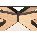 Стол обеденный HALMAR JAMES натуральный/черный/натуральный 160-220/90